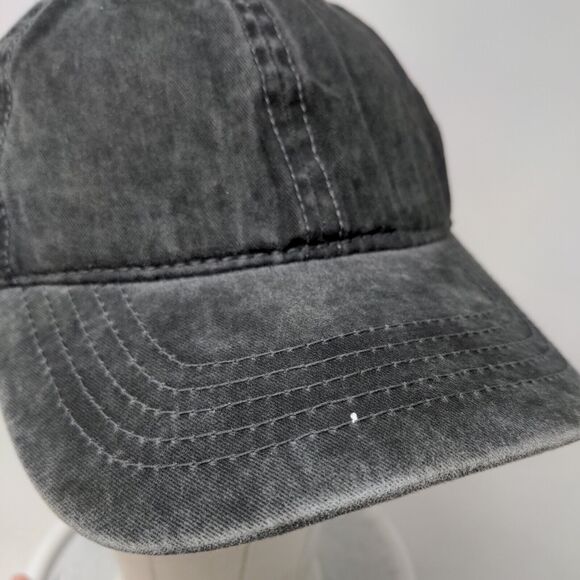 Unbranded Slideback Hat Gray OSFM Solid Adjustable 6 Panel Blank - Picture 4 of 8